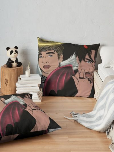 Sam And Colby Throw Pillow Official Sam And Colby Merch