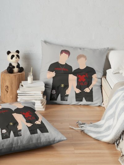 Sam And Colby Throw Pillow Official Sam And Colby Merch