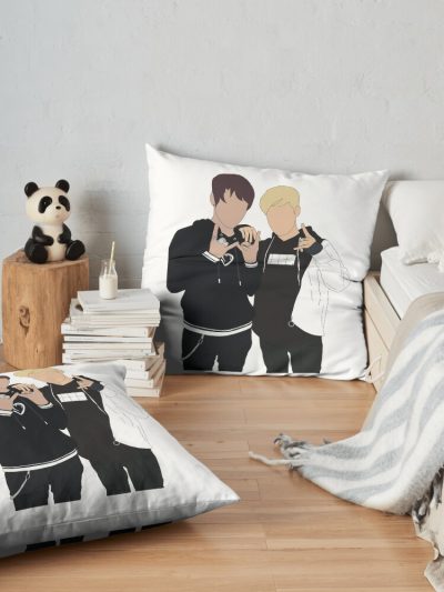 Sam & Colby Throw Pillow Official Sam And Colby Merch