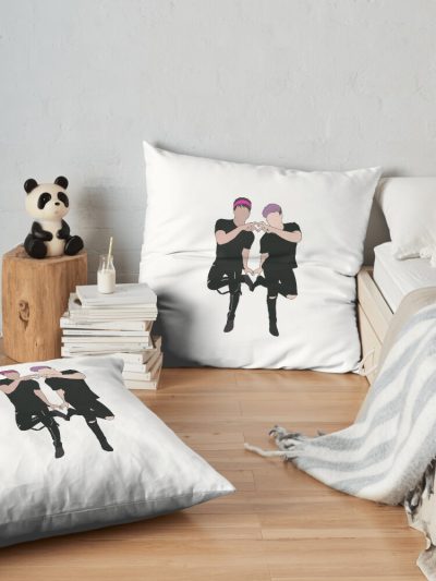 Jake Webber And Colby Brock Throw Pillow Official Sam And Colby Merch