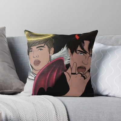 Sam And Colby Throw Pillow Official Sam And Colby Merch