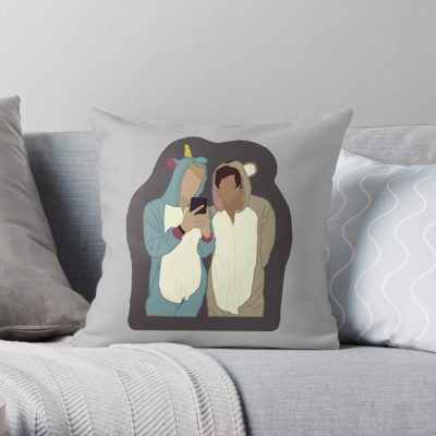 Sam And Colby Onesies48 Throw Pillow Official Sam And Colby Merch