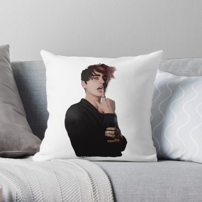 Colby Brock Illustrated Throw Pillow Official Sam And Colby Merch